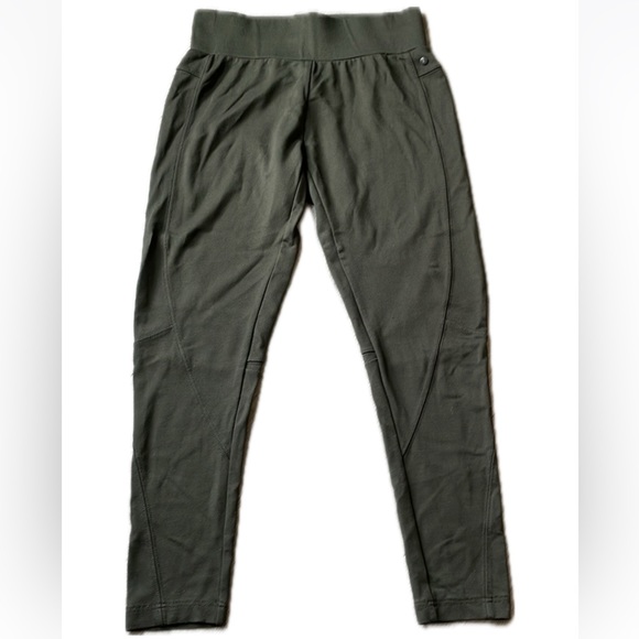 Sandwich_ Great quality active leggings in a army green - Picture 1 of 8